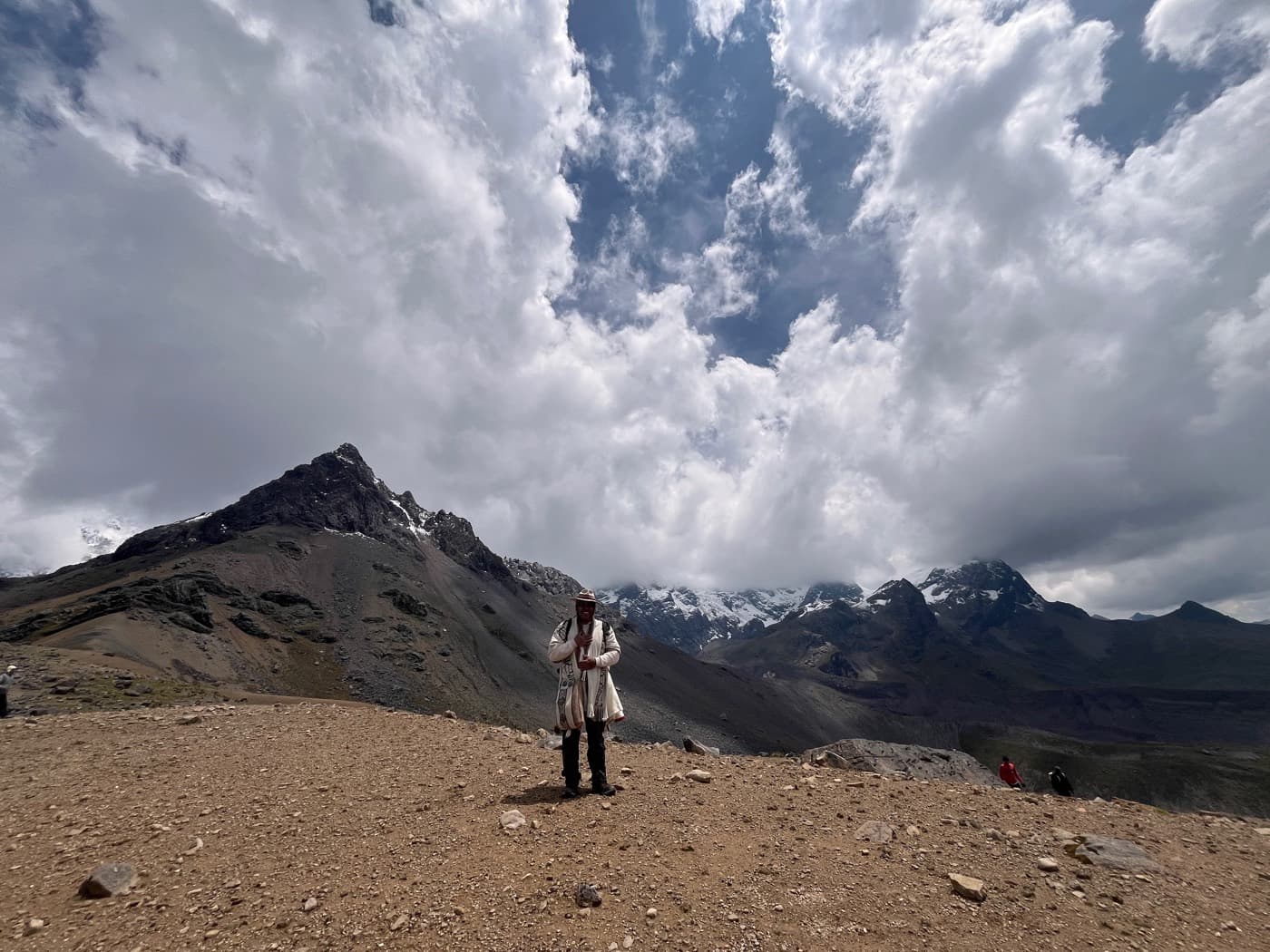 Opening ceremony in the Andes