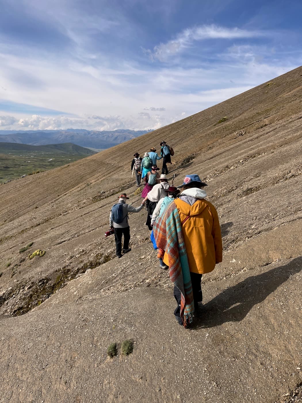 Closing ritual in the Andes