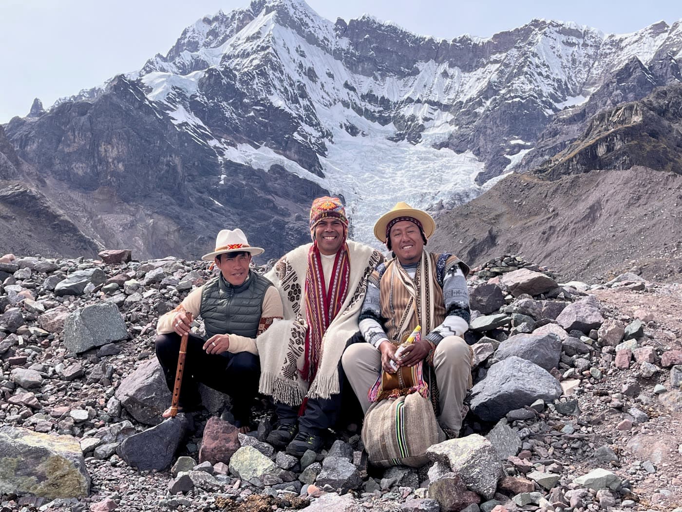 Illaripa during a ceremony in the Andes